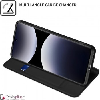 Dux Ducis Skin Pro dirbtinės odos dėklas - juodas (Xiaomi Redmi Note 14 Pro 4G) Dux Ducis Skin Pro dirbtinės odos dėklas - juodas (Xiaomi Redmi Note 14 Pro 4G)